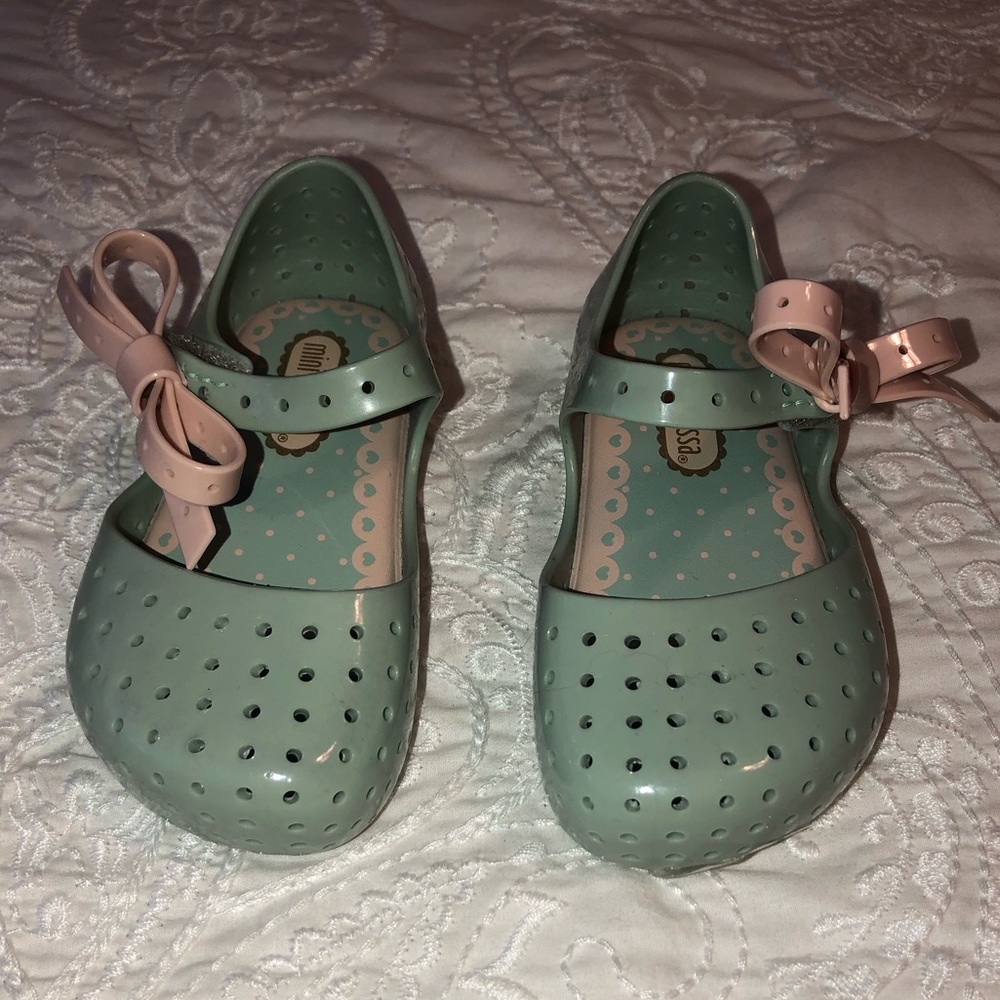 Mini Melissa Furadihna X Minty Green Shoe size 6